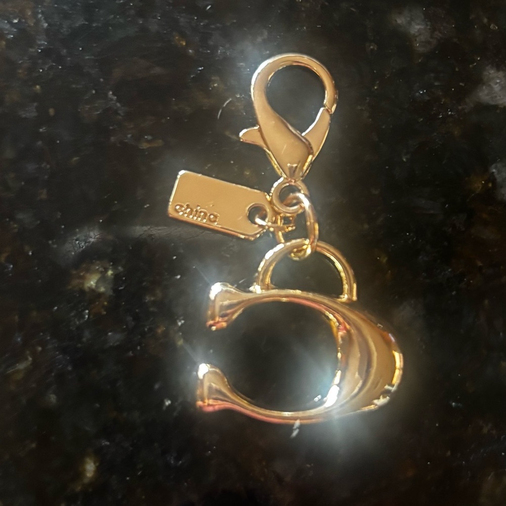 Coach Gold Keychain Charm / Bag Charm - Picture 3 of 3